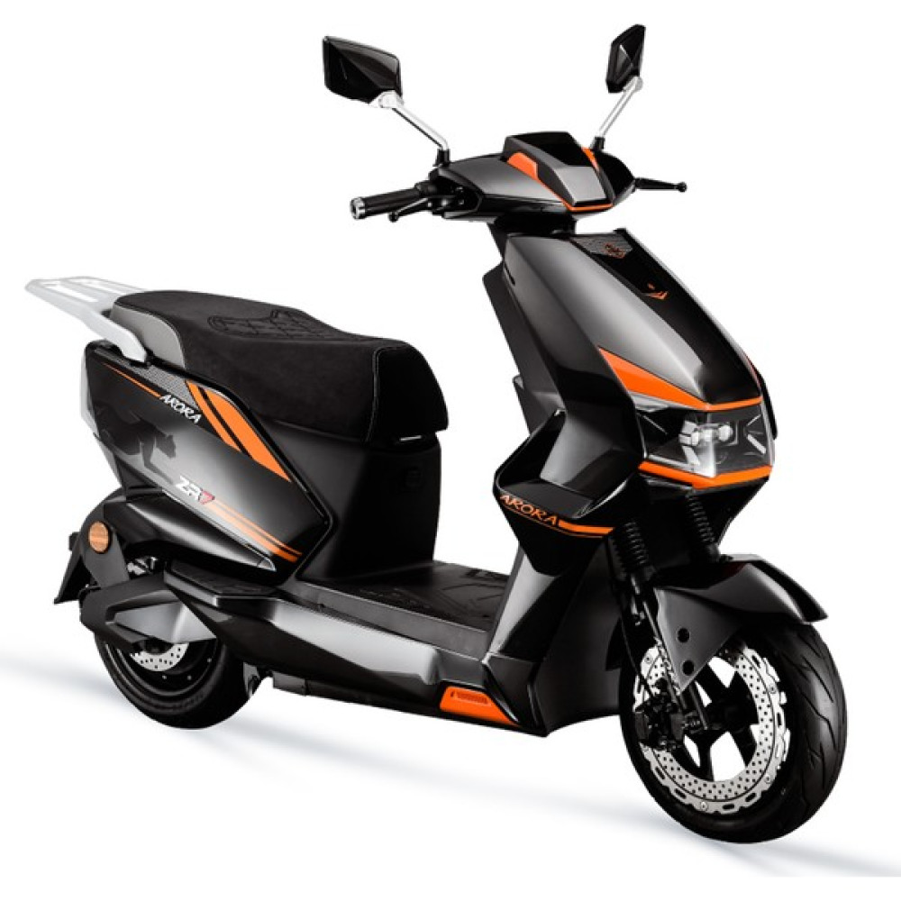 Arora Zr7 Grafen Akülü Elektrikli Motosiklet - Siyah/turuncu - Siyah Oto Boyaları Fiyatı