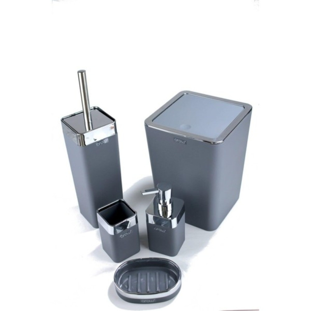 Arow Dubai Arow - Dubai Arow Akrilik Banyo Seti Banyo Seti Banyo Takımı 5 Parça /gri Banyo Aksesuarları Fiyatı