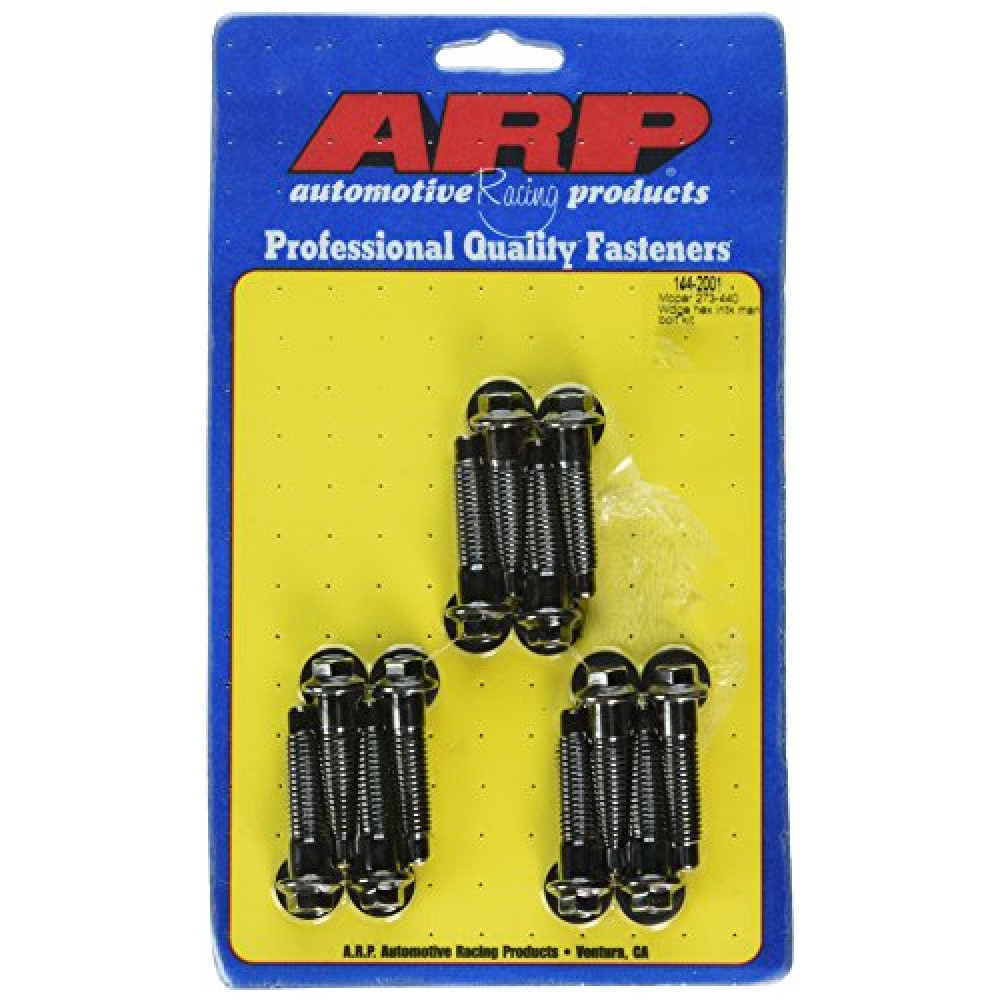 ARP 1442001 Black Oxide Hex Intake Manifold Bolts