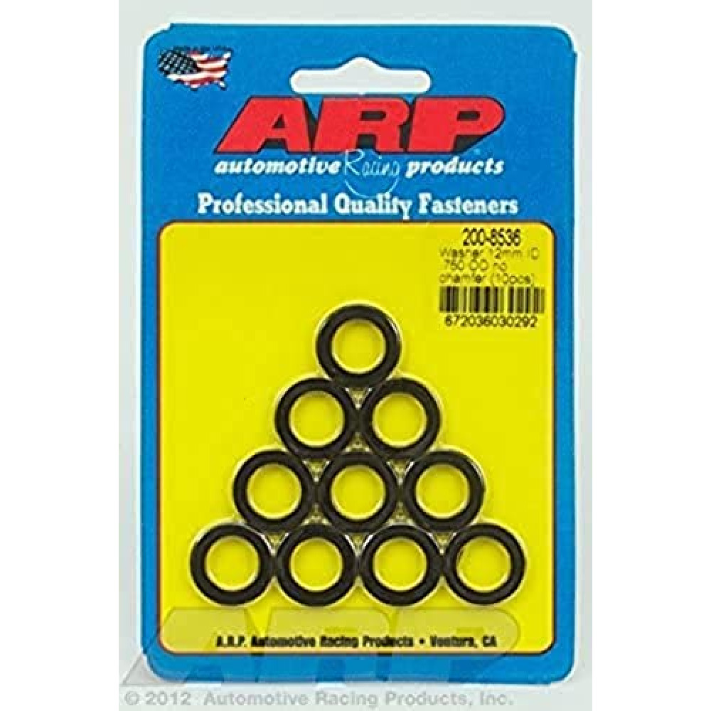 ARP 200-8536 Black 12mm ID x 3/4" OD Washer - 10 Piece