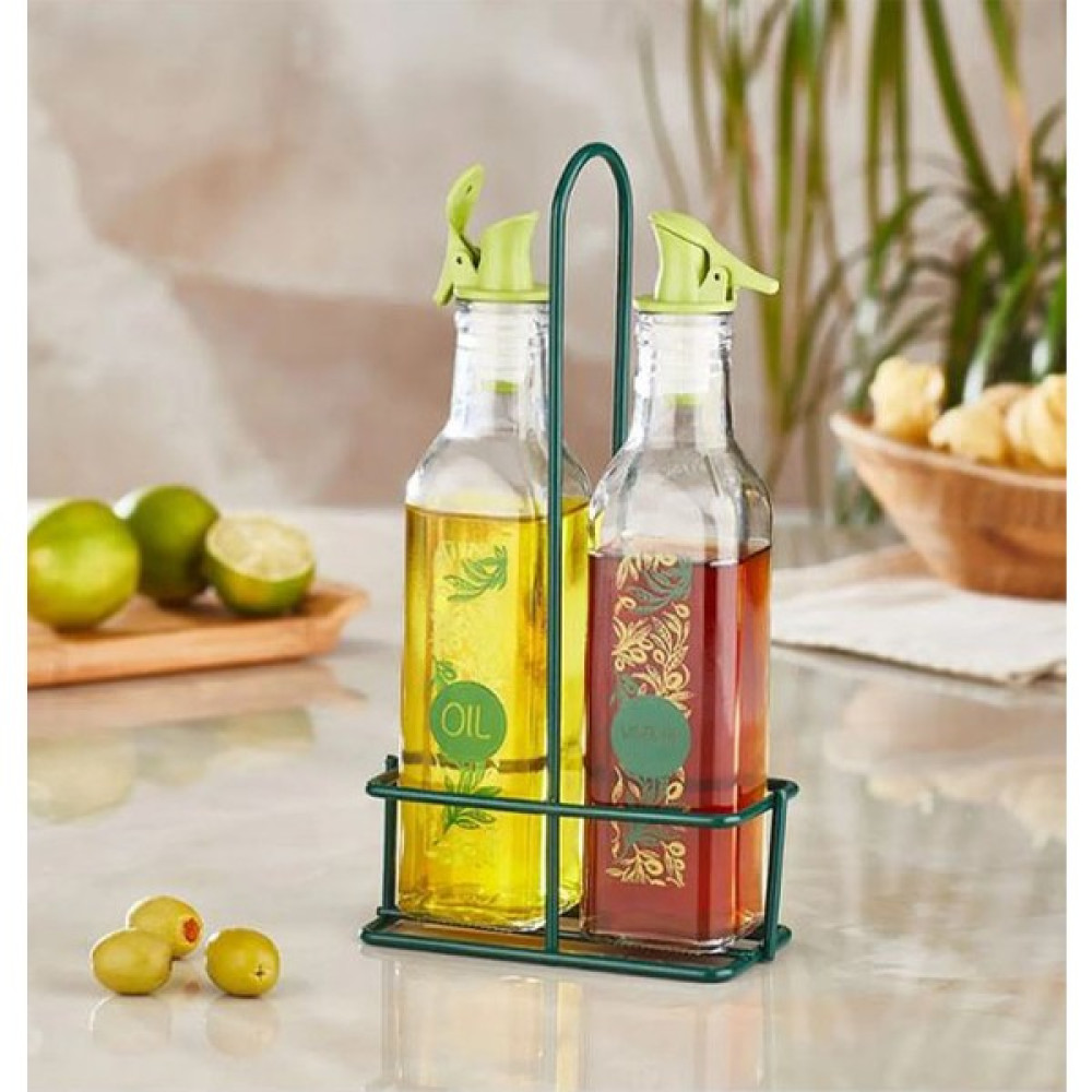 Ars Dizayn Metal Standlı Yağlık Sirkelik Şişe 2 x 250 ml - Renkli Mutfak Gereçleri Fiyatı