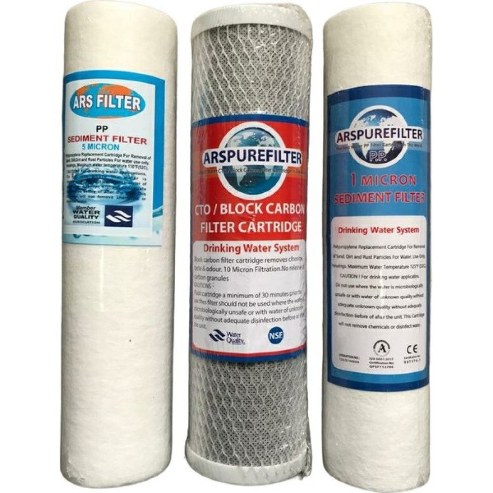 Ars Su Arıtma Cihazı Kartuş Filtre Takımı 3 Lü Set,5 Mic+Sed+Cto+1 Mic Sed Bahçe Makinesi Aksesuar & Yedek Parça Fiyatı