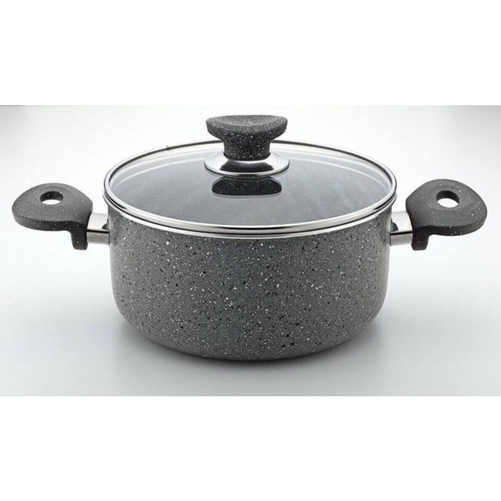 Arselon Eko Granit Derin Tencere - 20 cm. - Açık Gri - 20 cm Tencere / Tava Setleri Fiyatı