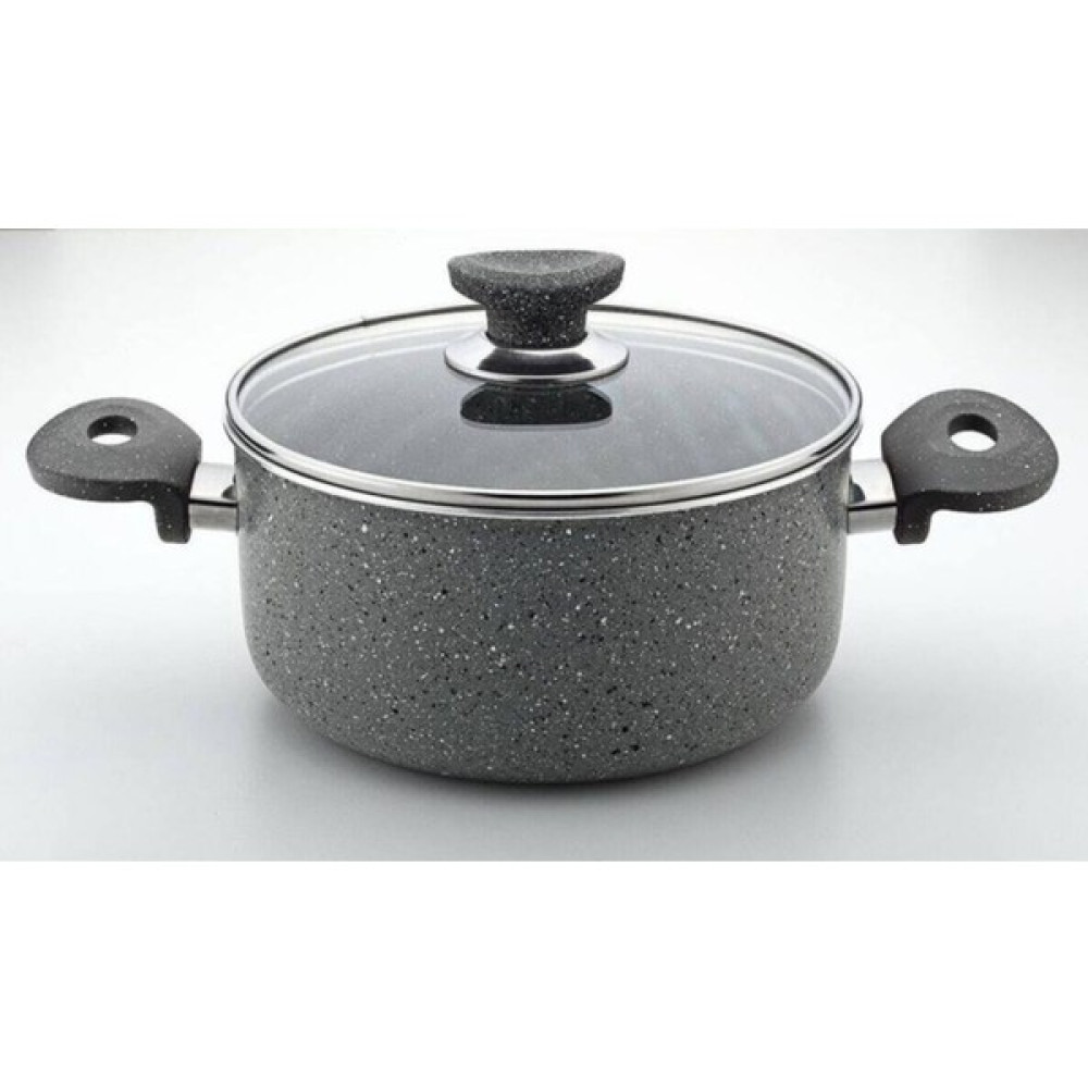 Arselon Eko Granit Derin Tencere - 24 cm. - Açık Gri - 24 cm Tencere / Tava Setleri Fiyatı