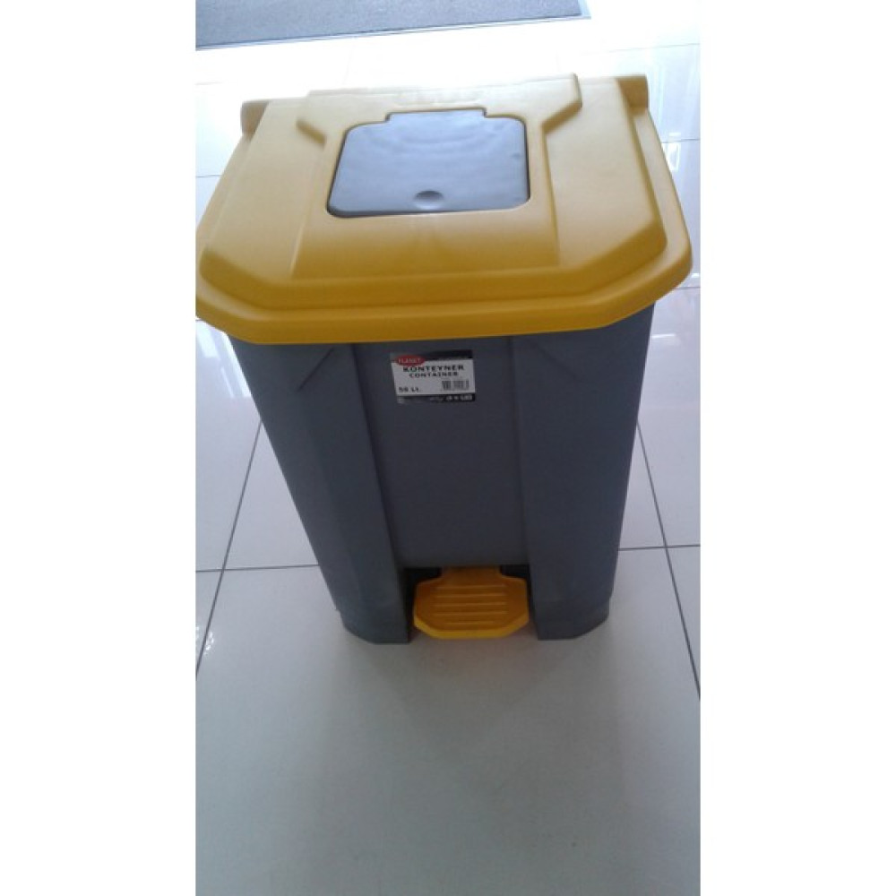 Arslan Plastik Çöp Konteyneri Pedallı 50 Lt Dekoratif Bahçe Ürünleri Fiyatı