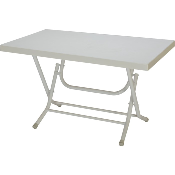 Arslan Plastik Katlanır Bahçe Masası 70x120 cm Metal Ayaklı 4 Kişilik Kullanım için Pratik Tasarım Bahçe Masası Fiyatı