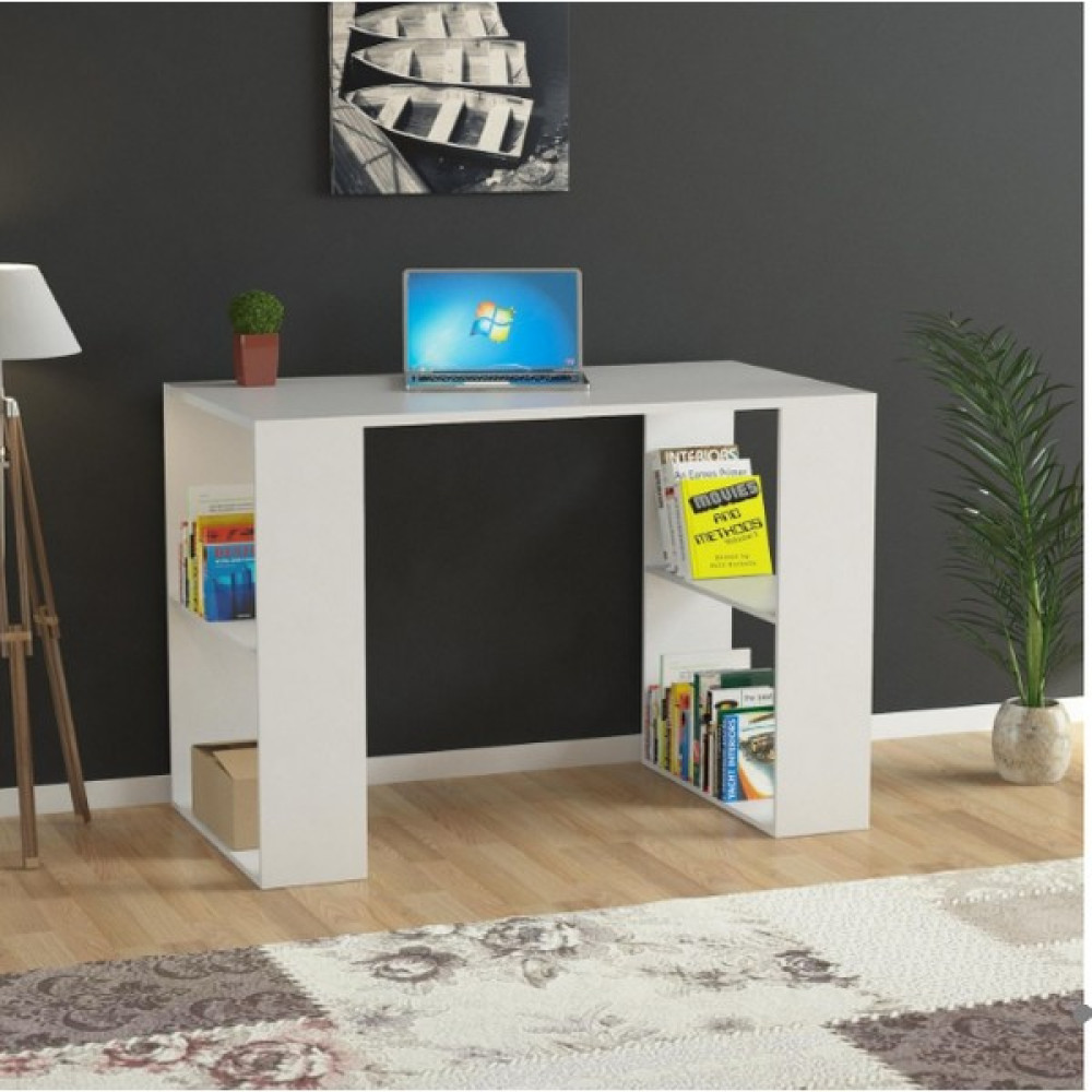 Arslan Ticaret Çalışma Masası - Ofis Masası - Bilgisayar Masası - 110 - Beyaz Çalışma Masası Fiyatı