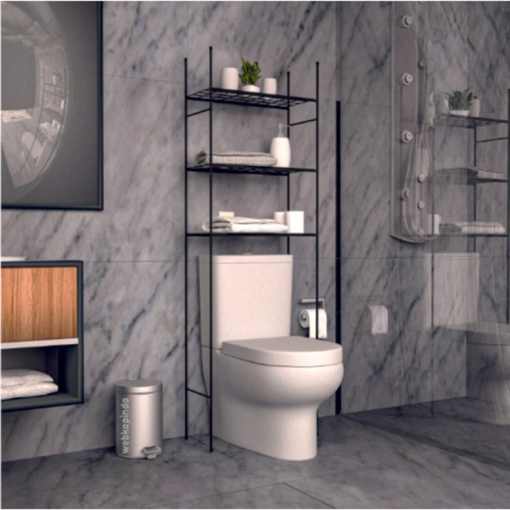 Arspolo Klozet Üstü Metal Raf Banyo Düzenleyici Metal Raf Havluluk Gardrop & Dolap Fiyatı