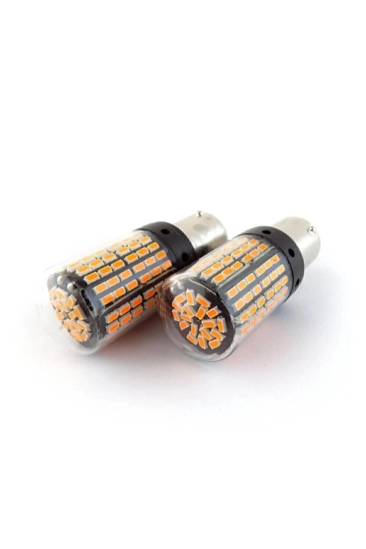ARSVİSİON Oto Led Sinyal Ampulü Py21w Tak Kullan Ürün 144 Led Turuncu" Far Ampülü Fiyatı