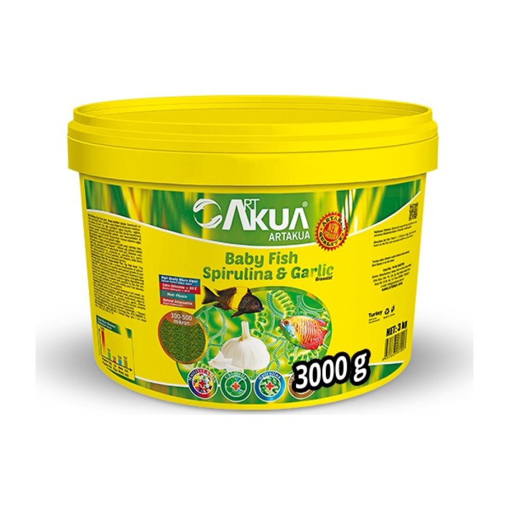 Art Akua Spirulina&Garlic Toz Yavru Yemi 100 Gr Kovadan Bölme Oto Boyaları Fiyatı