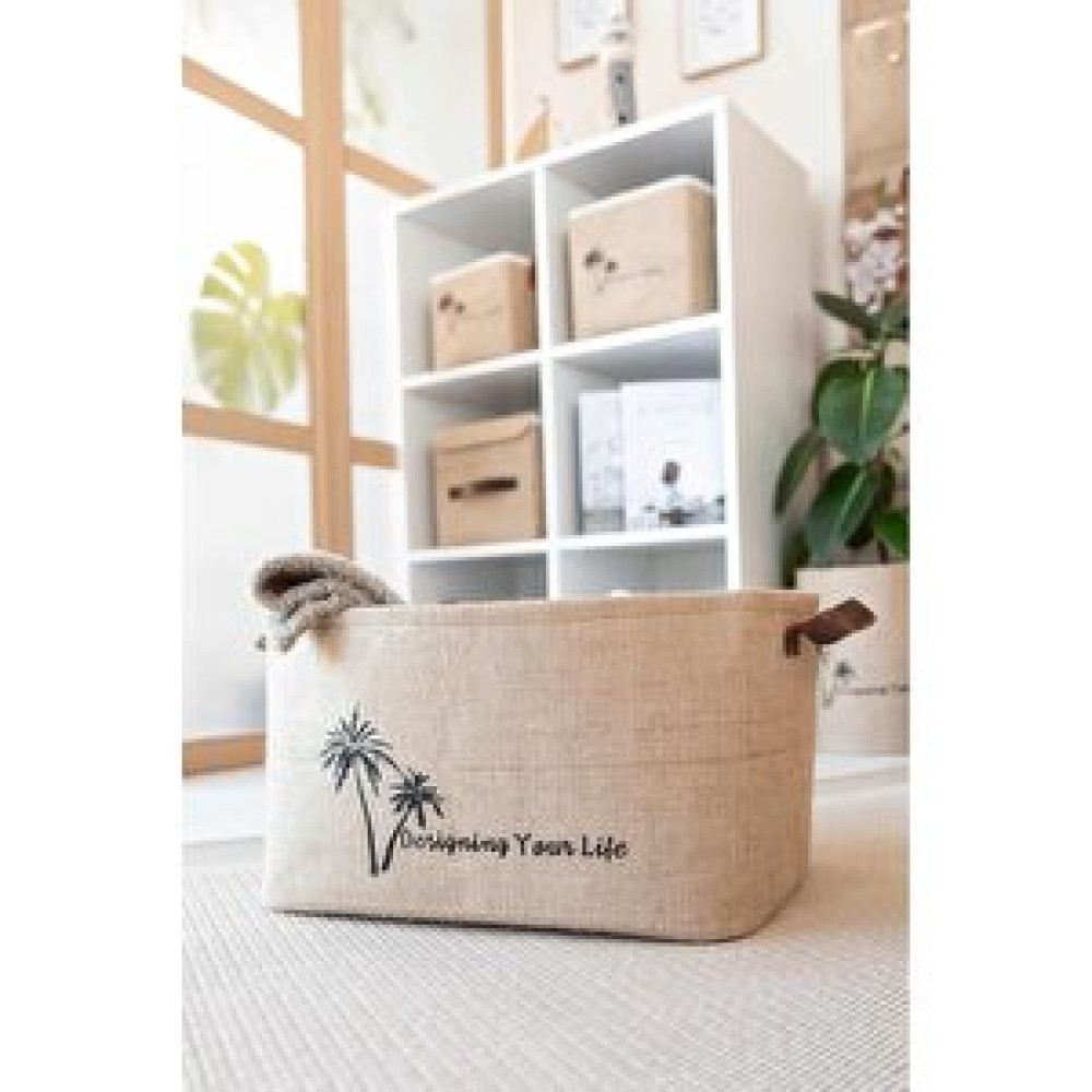 Art Bee Jüt Dolap İçi Çamaşır Çocuk Odası Oyuncak Düzenleyici Katlanır Saklama Sepeti Organizer 40x30x24 Sepet Fiyatı