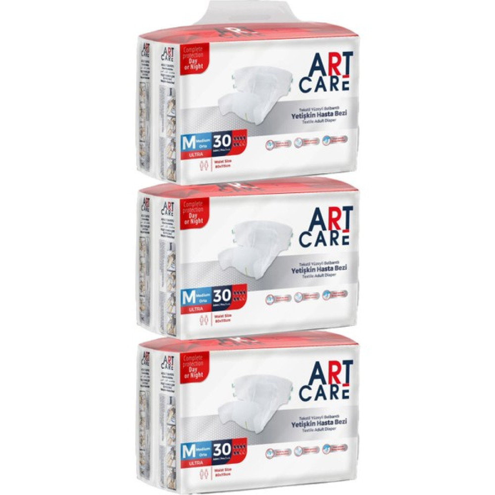 Art Care Medium Belbantlı Yetişkin Hasta Bezi 90'lı - M - Beyaz Oto Boyaları Fiyatı