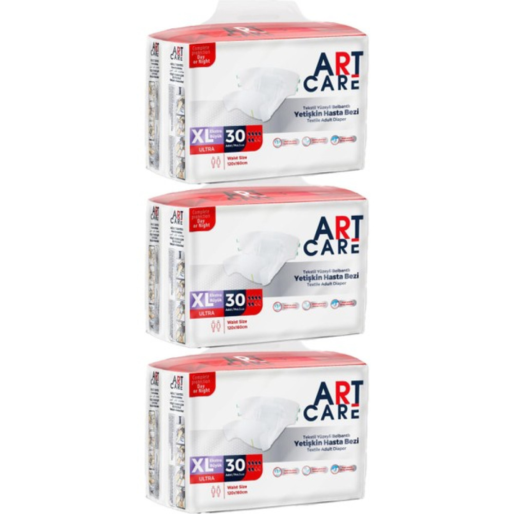 Art Care Xlarge Belbantlı Yetişkin Hasta Bezi 90'lı - XL - Beyaz Hasta Bezleri ve Temizliği Fiyatı