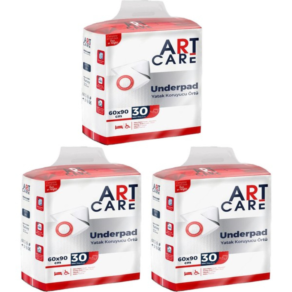 Art Care Yatak Koruyucu Örtü 90 Adet - 60 x 90 cm Alez / Yatak Koruyucu Fiyatı