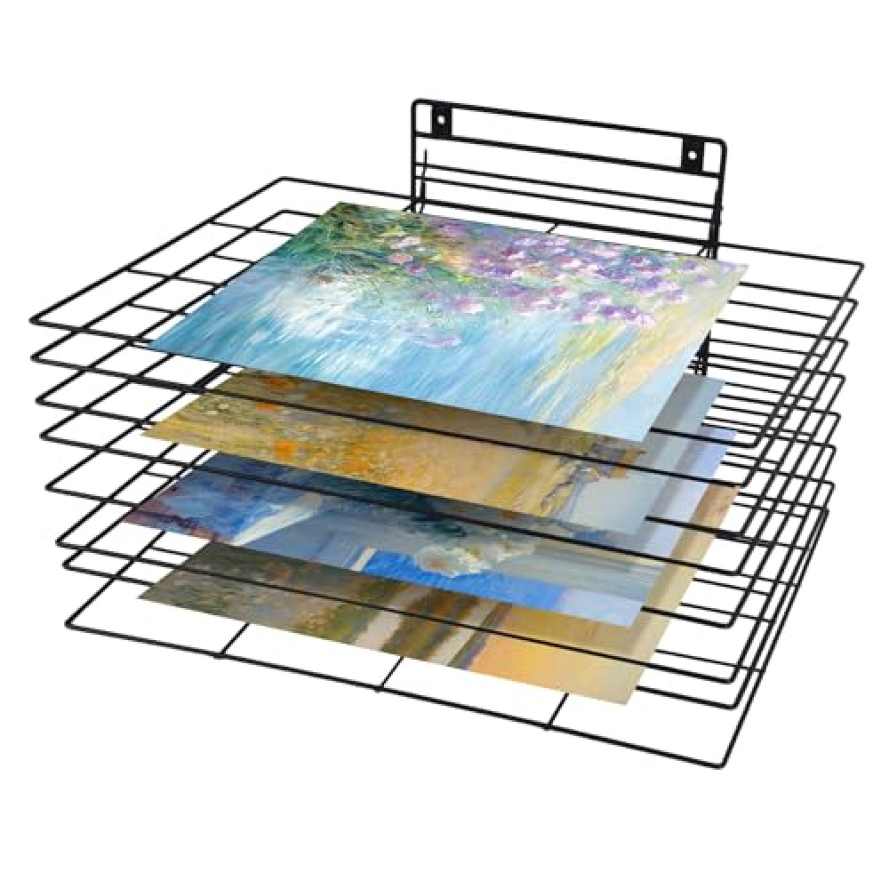 Art Drying Rack, Art Drying Rack for Classroom, Wall Art Drying Rack, Drying Rack for Art with 8 Removable Shelves, Art Drying Rack Wall Mount for Classrooms and Art Studios