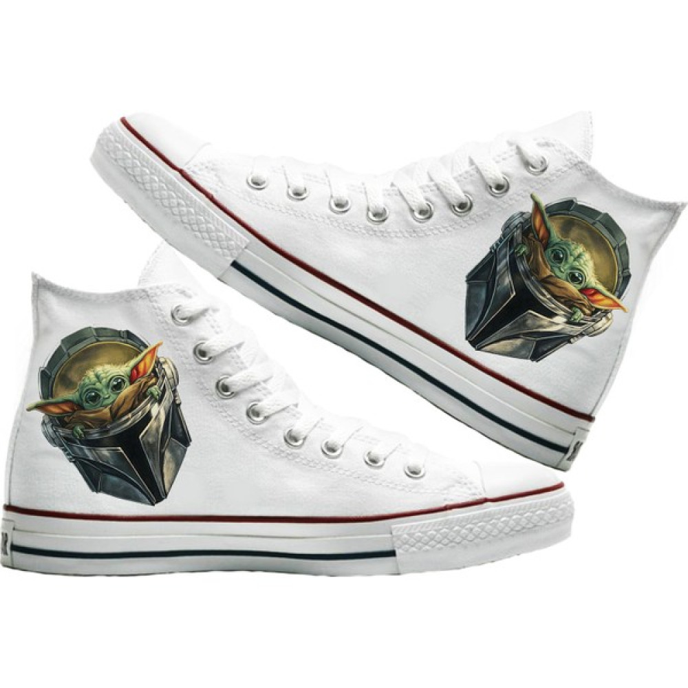 Art Fashion Baby Yoda Unisex Canvas Ayakkabı Kadın Günlük Ayakkabıları Fiyatı