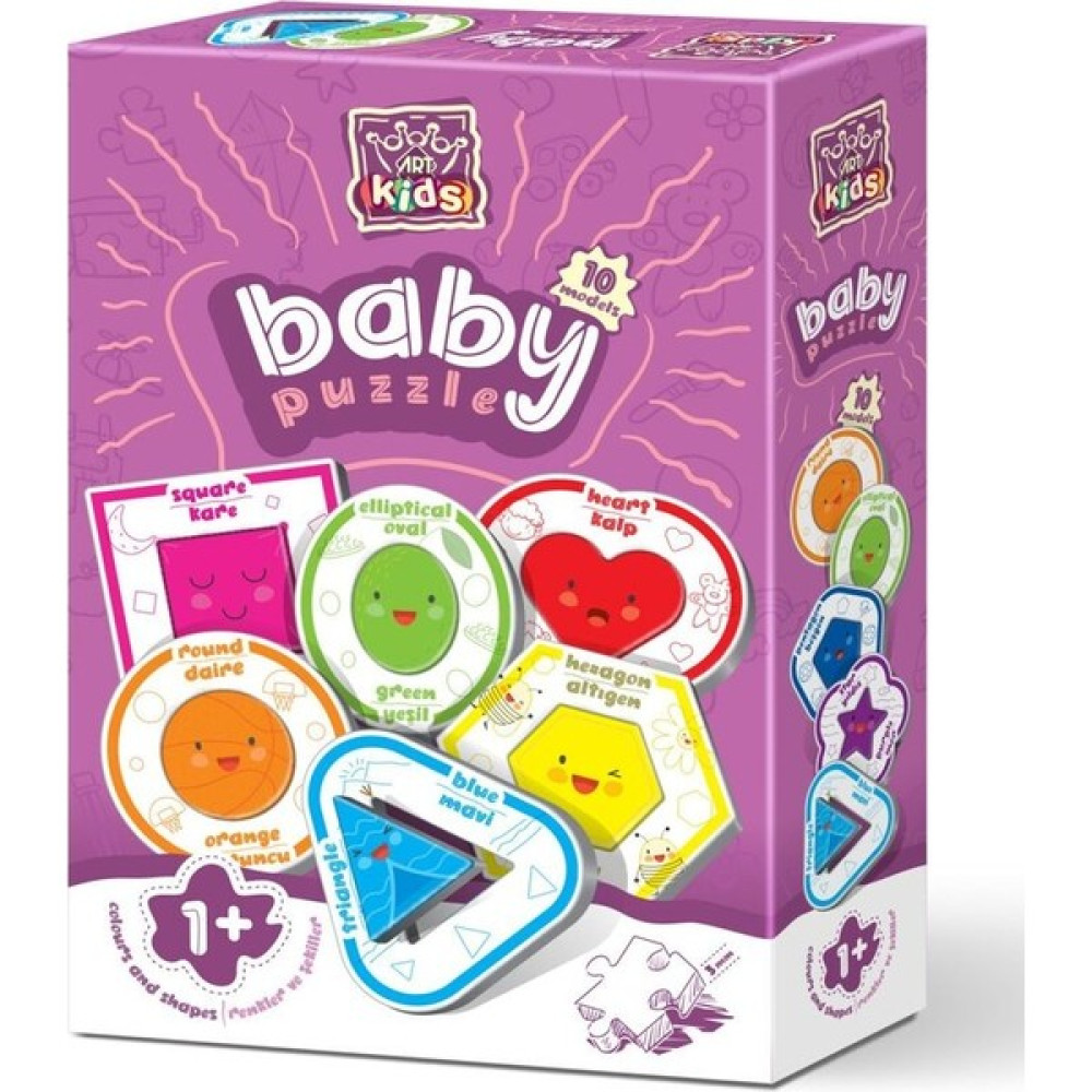 Art Kids Bebek Puzzle Yapboz Şekiller ve Renkler Oto Boyaları Fiyatı