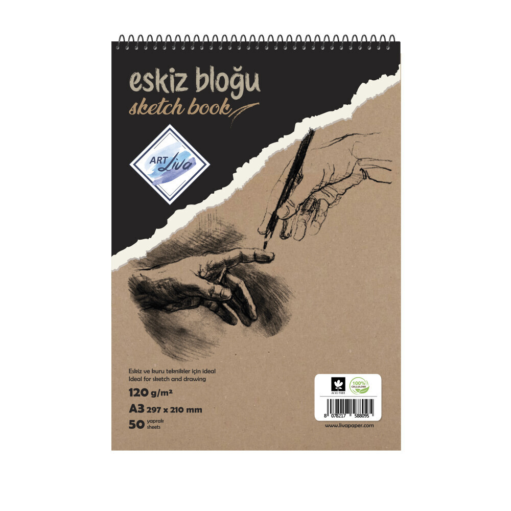 Art Liva A3 Eskiz Ve Çizim Defteri 120 g Resim Defteri Fiyatı