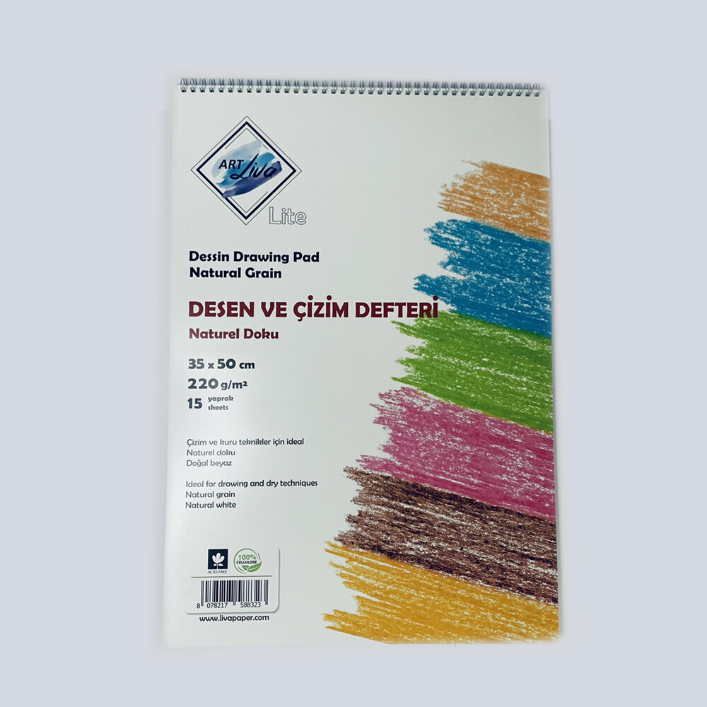 Art Liva Lite Desen Ve Çizim Defteri 35x50 cm 220 g Resim Defteri Fiyatı
