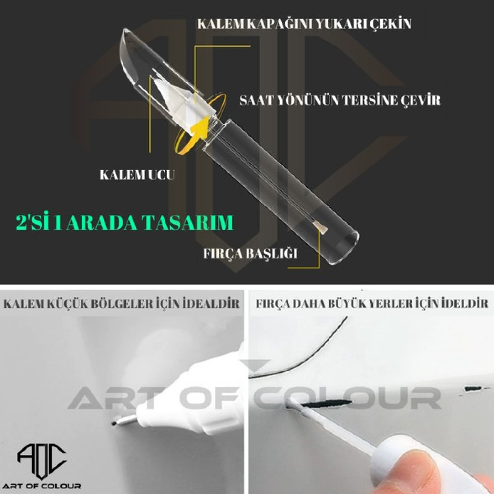 Art Of Colour Artofcolour Bmw 416 Karbon Siyah Met. Rötuş Kalemi Vernikli 2li Set Oto Boyaları Fiyatı