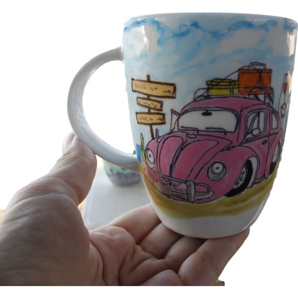 Art Of Frd Pembe Vosvos Kupa Bardak Fincan / Bardak / Kahve Takımı Fiyatı