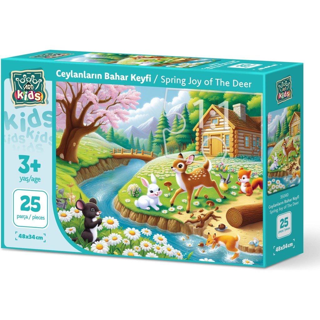 Art Puzzle Art Çocuk Ceylanların Bahar Keyfi 25 Parça Puzzle Anne Bebek Oyuncak Fiyatı