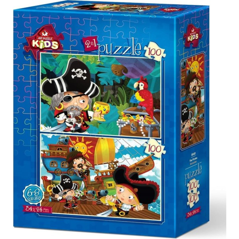 Art Puzzle Art Çocuk Puzzle Korsanlar 2X100 Parça Puzzle Puzzle & Aksesuarları Fiyatı