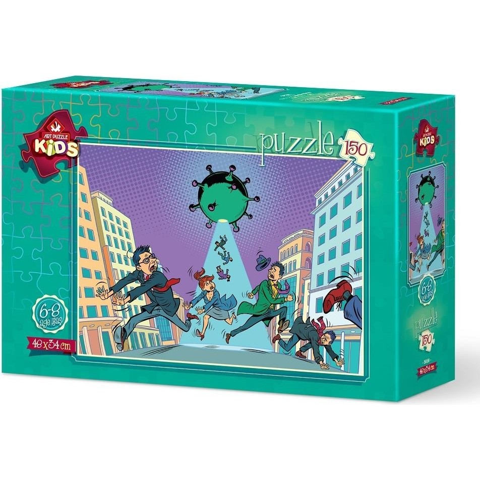 Art Puzzle Art Çocuk Puzzle Virüsten Kaçış 150 Parça Puzzle Anne Bebek Oyuncak Fiyatı