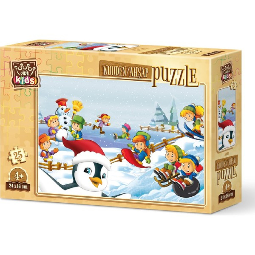 Art Puzzle Art Kids Kış Sporcuları 25 Parça Ahşap Puzzle - 37 Puzzle & Aksesuarları Fiyatı