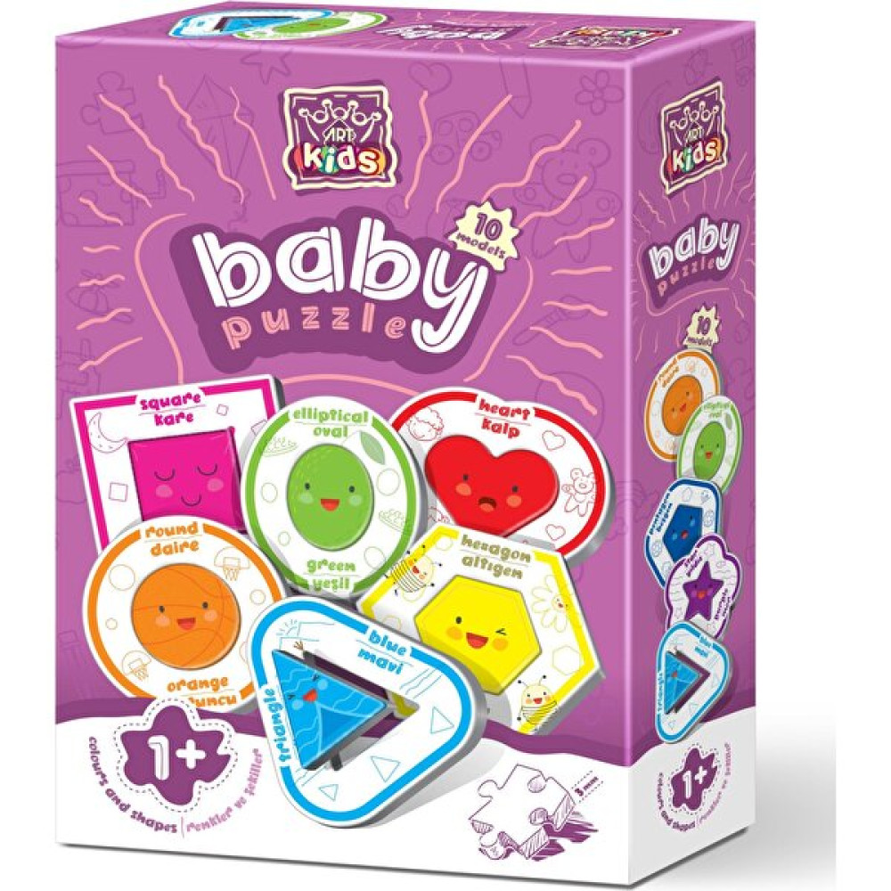 Art Puzzle Art Kids Şekiller ve Renkler Baby Puzzle Eğitici Oyuncak Fiyatı