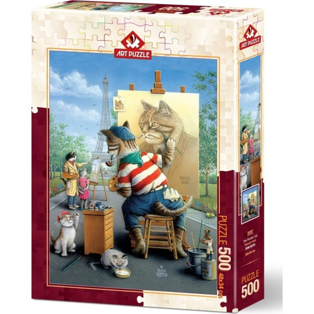 Art Puzzle Ressam Kedi 500 Parça Puzzle Puzzle & Aksesuarları Fiyatı
