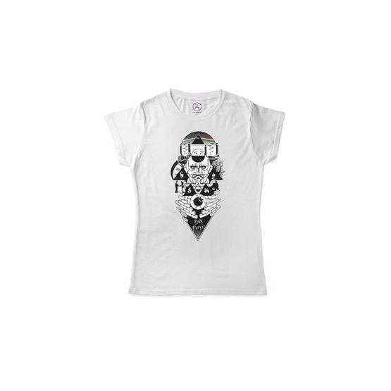 Art T-shirt ART018253WW Beyaz Evolution Of Pink Floyd Kadın T-shirt Bayan T-shirt Fiyatı