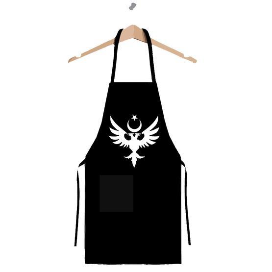 Art T-shirt Çift Başlı Kartal Mutfak Önlüğü