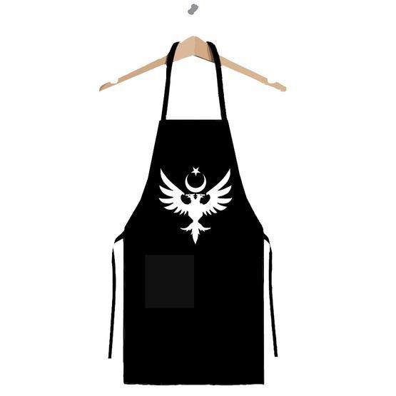Art T-shirt Çift Başlı Kartal Mutfak Önlüğü
