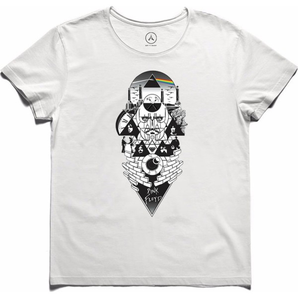 Art T-Shirt -  Evolution Of Pink Floyd T-Shirt Erkek T-shirt Fiyatı