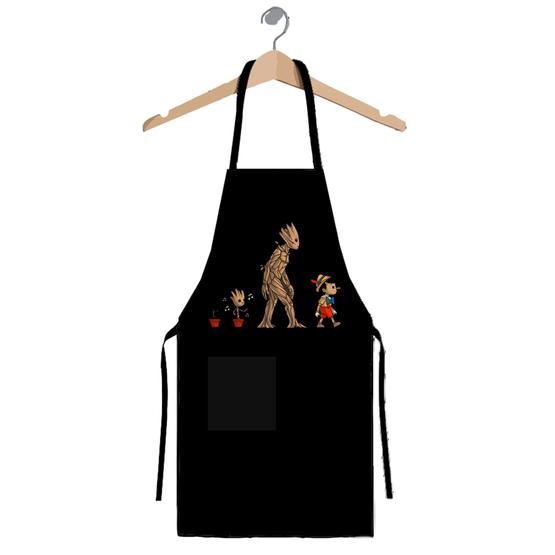 Art T-shirt Groot Pinokyo Mutfak Önlüğü