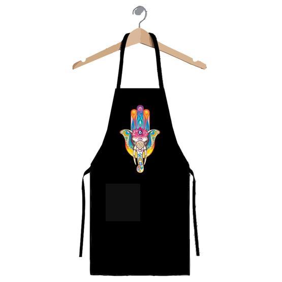 Art T-shirt Hamsa Hand Mutfak Önlüğü