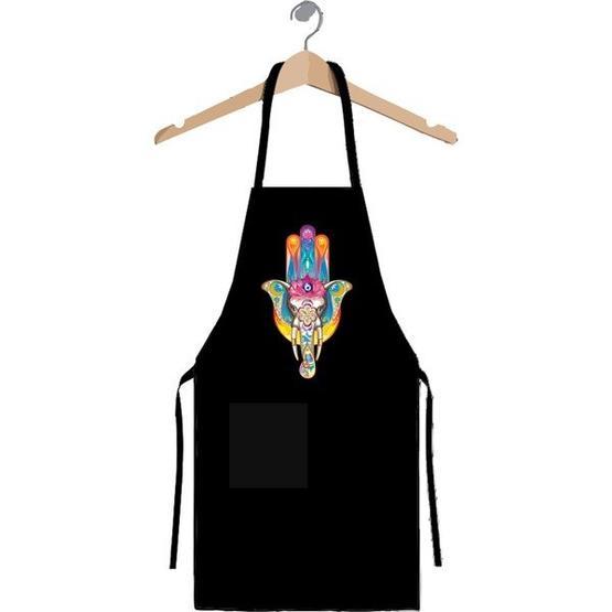 Art T-shirt Hamsa Hand Mutfak Önlüğü