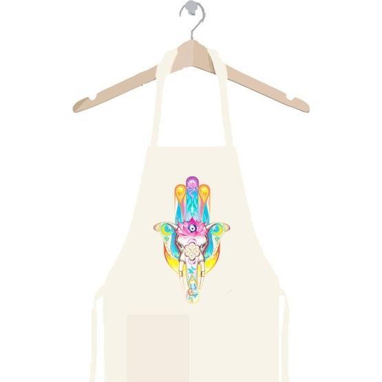 Art T-shirt Hamsa Hand Mutfak Önlüğü