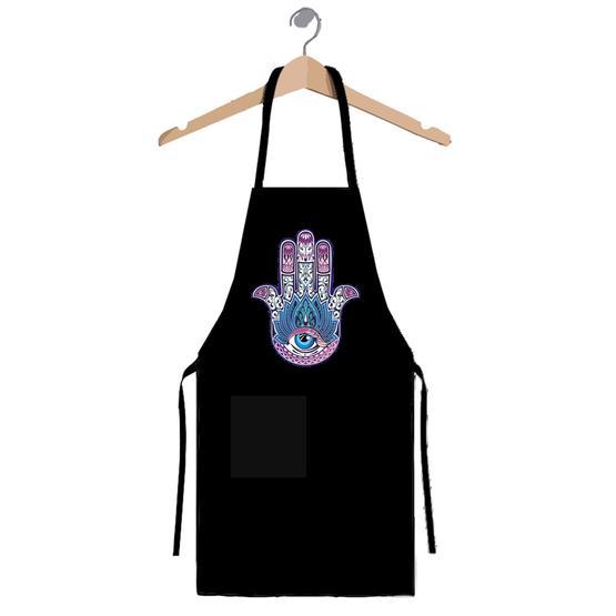 Art T-shirt Hamsa Hand Mutfak Önlüğü
