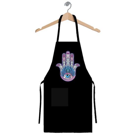 Art T-shirt Hamsa Hand Mutfak Önlüğü