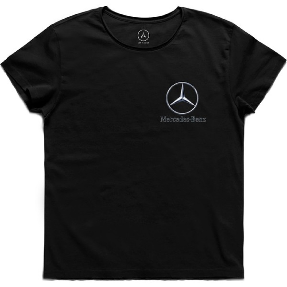 Art T-Shirt - Mercedes Benz Araba Logo Erkek Tişört Erkek T-shirt Fiyatı