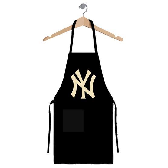 Art T-shirt NY Yankees Logo Mutfak Önlüğü