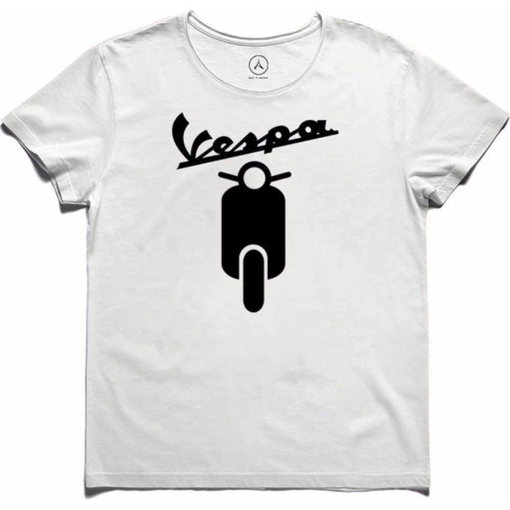 Art T-Shirt - Vespa Front Erkek Tişört Erkek T-shirt Fiyatı