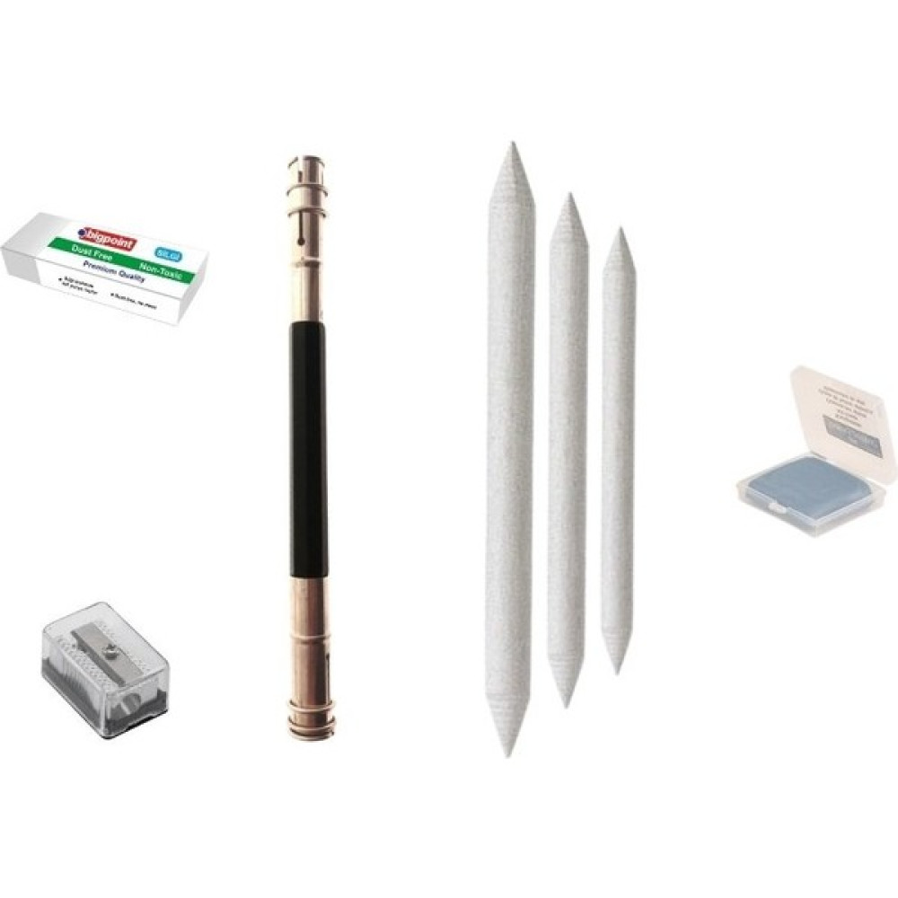 Art Tone Eskiz Yardım Malzeme Seti 3'lü Dağıtıcı + Kalem Uzatma Aparatı + Silgi + Hamur Silgi + Kalem Açacağı - Renkli - Standart Kuru Boya Kalemi Fiyatı