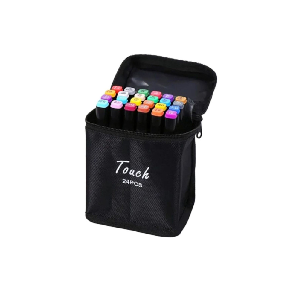 Art Tone TOUCH MARKER CY-818 ÇİFT TARAFLI 24 LÜ BEZ ÇANTA Keçe Uçlu Kalem Fiyatı
