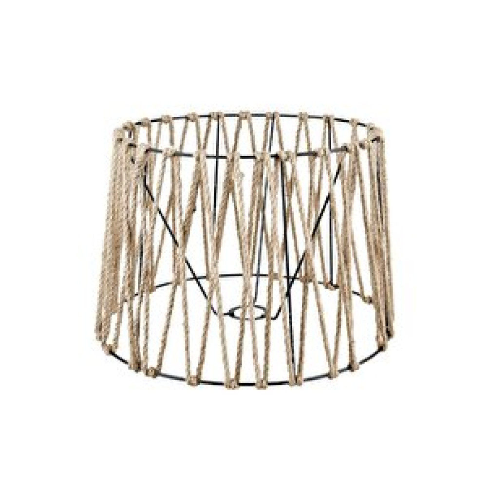 Art ve Gift Cabo Halatlı Metal Lambader Şapkası Siyah 38lik Lambader Fiyatı