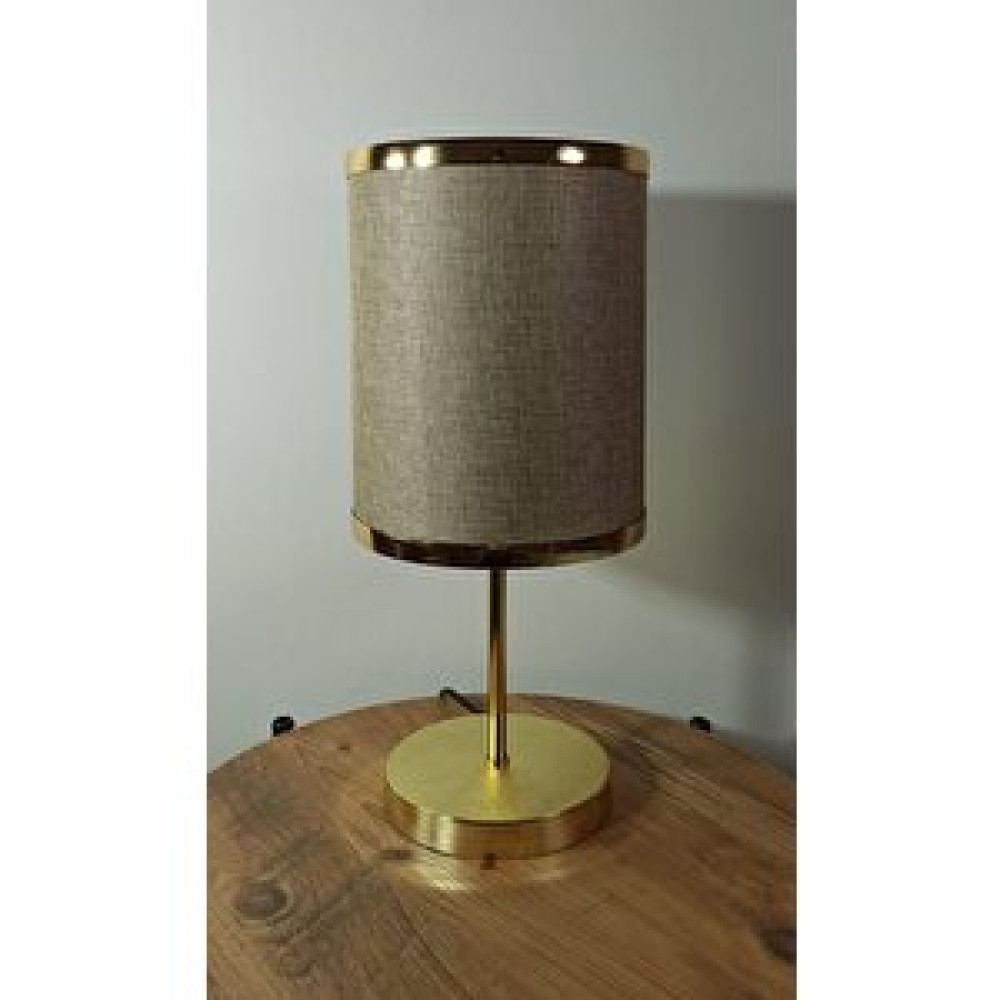 Art ve Gift Gold Seri Metal Gövdeli Altın Şeritli Kumbeji Abajur Yatak Odası Okuma Köşesi Abajur Fiyatı