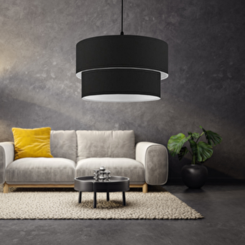 Art ve Gift North Home Dark Siyah Kumaş İki Katlı Pasta Avize Yatak Odası Salon Sarkıt Avize Fiyatı