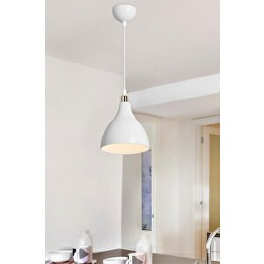 Art ve Gift Solid Mika Tekli Tavan Sarkıt Avize Beyaz Renk Murfak Hol Cafe İşletme Avize Fiyatı